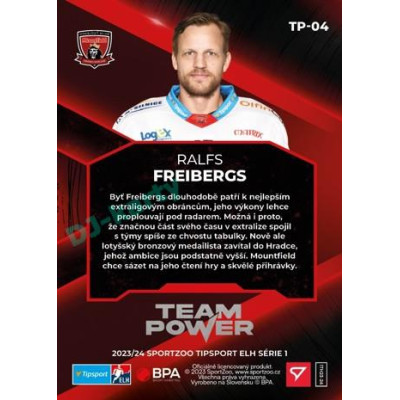 2023/24 Sportzoo ELH 1. série #TP-04 Ralfs Freibergs Team Power