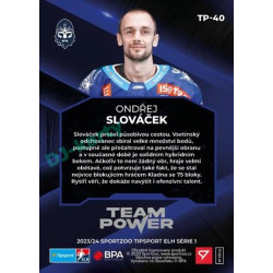2023/24 Sportzoo ELH 1. série #TP-40 Ondřej Slováček Team Power