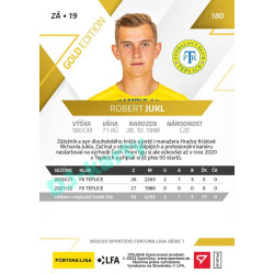 2022/23 Sportzoo Fortuna Liga 1. série #180 Robert Jukl Gold xx/99