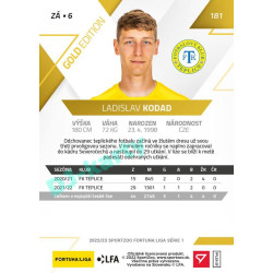 2022/23 Sportzoo Fortuna Liga 1. série #181 Ladislav Kodad Gold xx/99