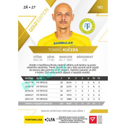 2022/23 Sportzoo Fortuna Liga 1. série #182 Tomáš Kučera Gold xx/99