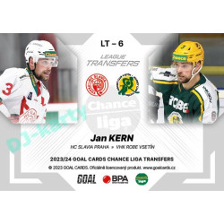 2023/24 Goal cards Chance Liga 1. série #LT-06 Jan Kern League Tranfers