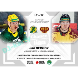 2023/24 Goal cards Chance Liga 1. série #LT-12 Jan Berger League Tranfers