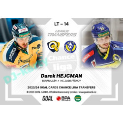 2023/24 Goal cards Chance Liga 1. série #LT-14 Darek Hejcman League Tranfers