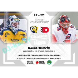 2023/24 Goal cards Chance Liga 1. série #LT-22 David Honzík League Tranfers
