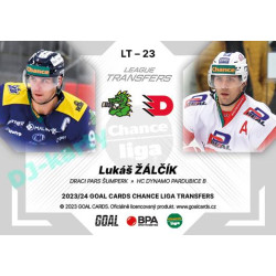 2023/24 Goal cards Chance Liga 1. série #LT-23 Lukáš Žálčík League Tranfers