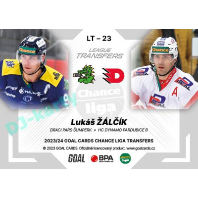 2023/24 Goal cards Chance Liga 1. série #LT-23 Lukáš Žálčík League Tranfers