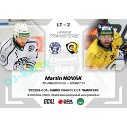 2023/24 Goal cards Chance Liga 1. série #LT-02 Martin Novák League Tranfers