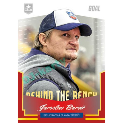 2023/24 Goal cards Chance Liga 2. série #BB-07 Jaroslav Barvíř Behind the Bench
