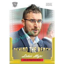 2023/24 Goal cards Chance Liga 2. série #BB-09 Lukáš Majer Behind the Bench