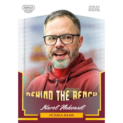 2023/24 Goal cards Chance Liga 2. série #BB-15 Karel Nekvasil Behind the Bench