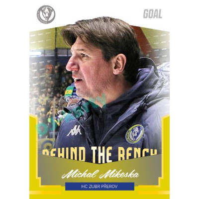 2023/24 Goal cards Chance Liga 2. série #BB-17 Michal Mikeska Behind the Bench