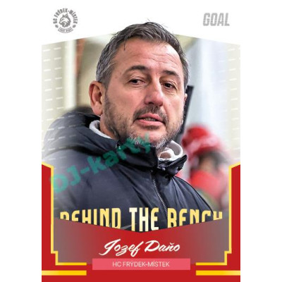 2023/24 Goal cards Chance Liga 2. série #BB-19 Jozef Daňo Behind the Bench