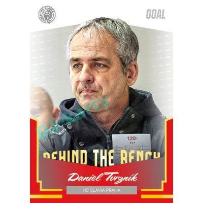 2023/24 Goal cards Chance Liga 2. série #BB-20 Daniel Tvrzník Behind the Bench