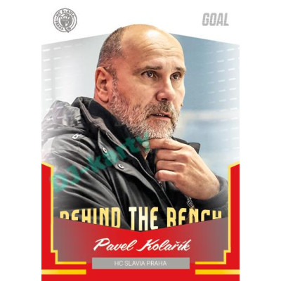 2023/24 Goal cards Chance Liga 2. série #BB-21 Pavel Kolařík Behind the Bench