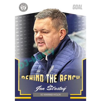 2023/24 Goal cards Chance Liga 2. série #BB-23 Jan Šťastný Behind the Bench