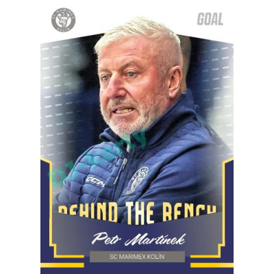 2023/24 Goal cards Chance Liga 2. série #BB-24 Petr Martínek Behind the Bench