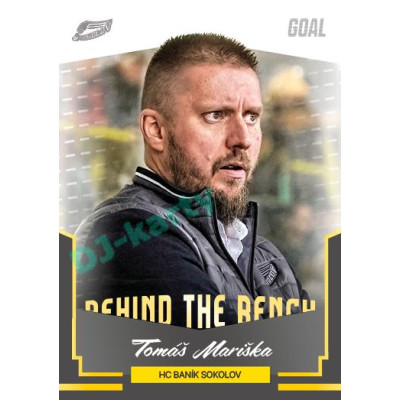 2023/24 Goal cards Chance Liga 2. série #BB-25 Tomáš Mariška Behind the Bench