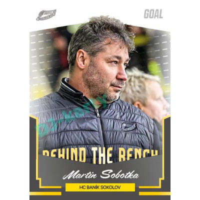 2023/24 Goal cards Chance Liga 2. série #BB-26 Martin Sobotka Behind the Bench
