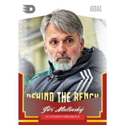 2023/24 Goal cards Chance Liga 2. série #BB-28 Jiří Malinský Behind the Bench