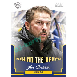2023/24 Goal cards Chance Liga 2. série #BB-03 Jan Srdínko Behind the Bench