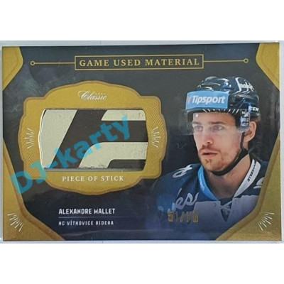 2020/21 OFS 1.série Alexandre Mallet #GUM-AMA 51/70 Game Used Material