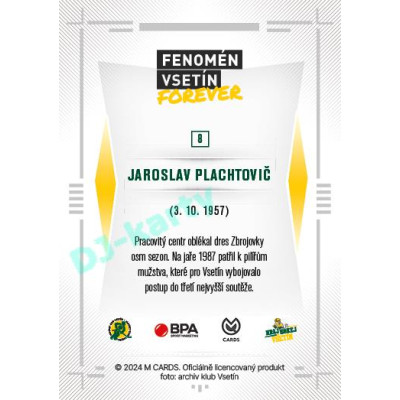 2024 Chance Liga Fenomén Vsetín Forever #08 Jaroslav Plachtovič