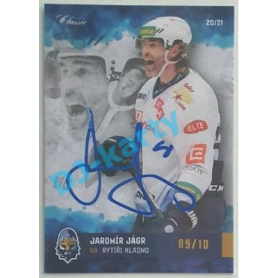 2020/21 OFS 2. série Jaromír Jágr #RK-17 09/10 Rytíři Kladno Rainbow Signature