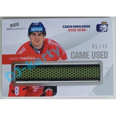 2020 MK reprezentace David Tomášek #10 05/15 Game Used Czech Expo