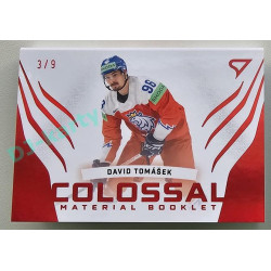 2024 Sportzoo Hokejové ČESKO #CM-DT David Tomášek Colossal Material Booklet 3/9
