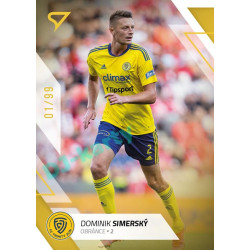 2022/23 Sportzoo Fortuna Liga 1. série #144 Dominik Simerský Gold xx/99