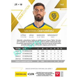 2022/23 Sportzoo Fortuna Liga 1. série #145 Vachtang Čanturišvili Gold xx/99