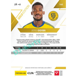 2022/23 Sportzoo Fortuna Liga 1. série #146 Joss Didiba Gold xx/99