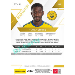 2022/23 Sportzoo Fortuna Liga 1. série #148 Youba Dramé Gold xx/99