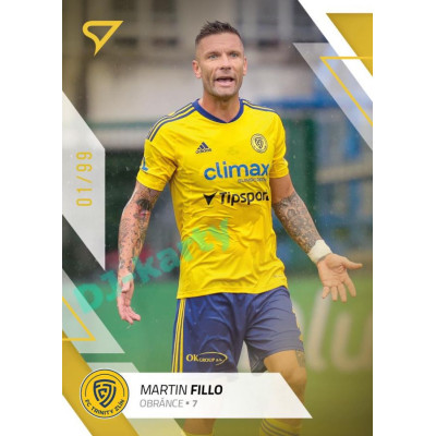 2022/23 Sportzoo Fortuna Liga 1. série #142 Martin Fillo Gold xx/99